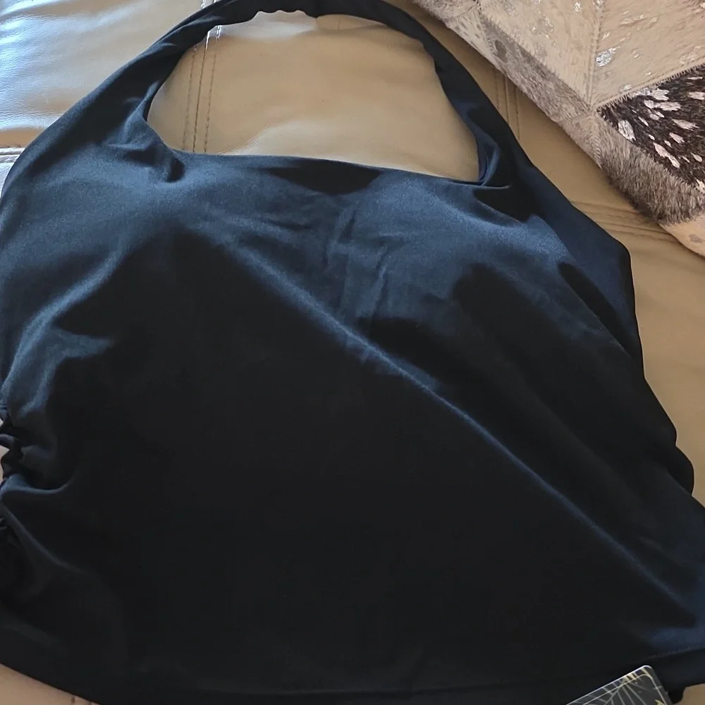 NWT Chic Black Swin Suit Halter Top - Picture 1 of 6